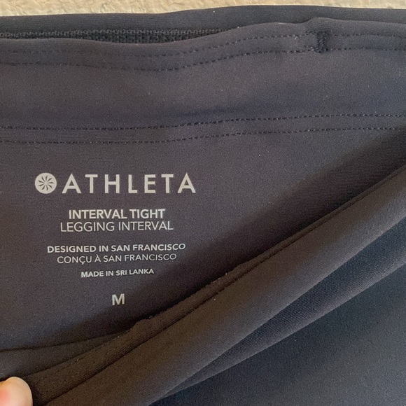 Athleta S interval tight leggings NWT - Picture 3 of 6